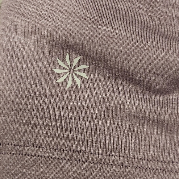 Athleta Air Out Cinch Tee XL Purple Top Open Back T-Shirt Workout Gym Athleisure - Picture 8 of 8